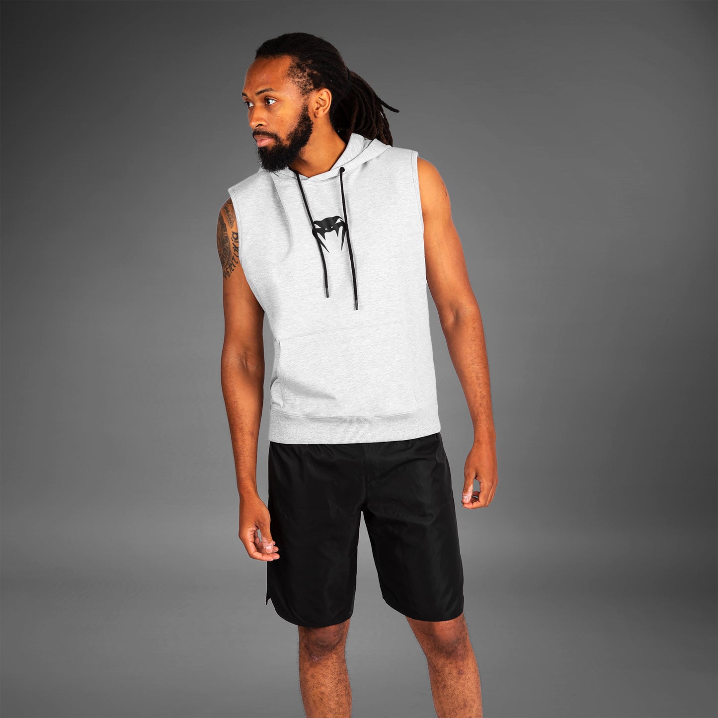 Venum Ärmelloser Kapuzenpullover – Grau