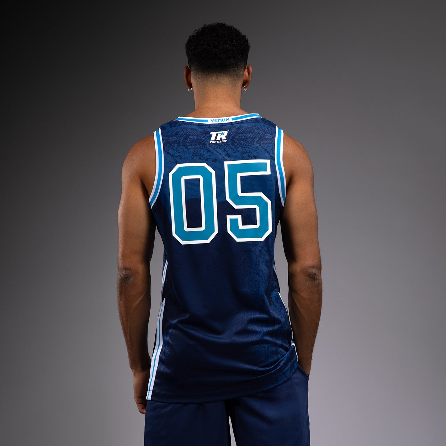 Venum x Top Rank Original Herren Basketballtrikot - Marineblau