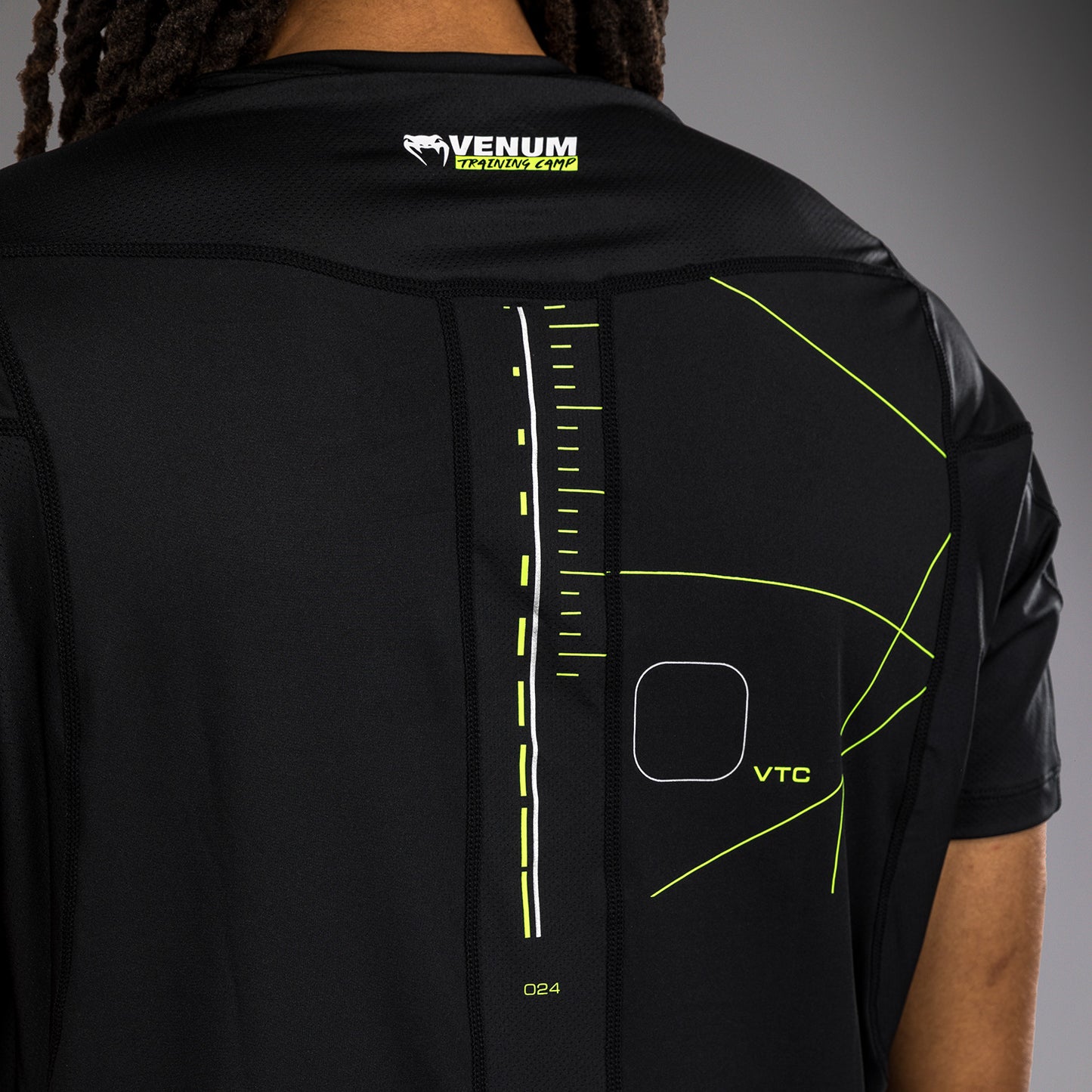 Venum Training Camp 4.0 Dry-Tech T-Shirt - Schwarz/Neongrün
