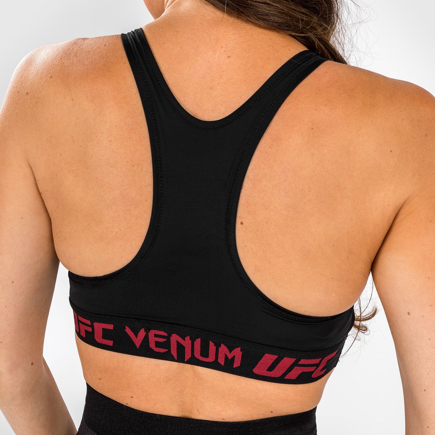 UFC Venum Authentic Fight Week 2.0 Damen-Sport-BH – Schwarz/Rot