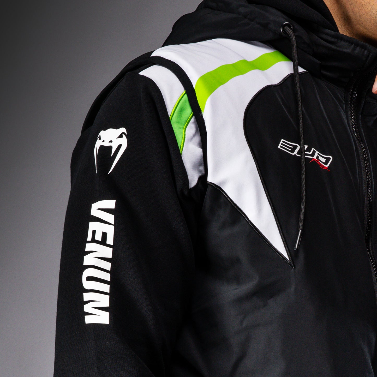 Venum x Bud Racing Herren Ärmelloses Jackett - Schwarz/Weiß/Lindgrün