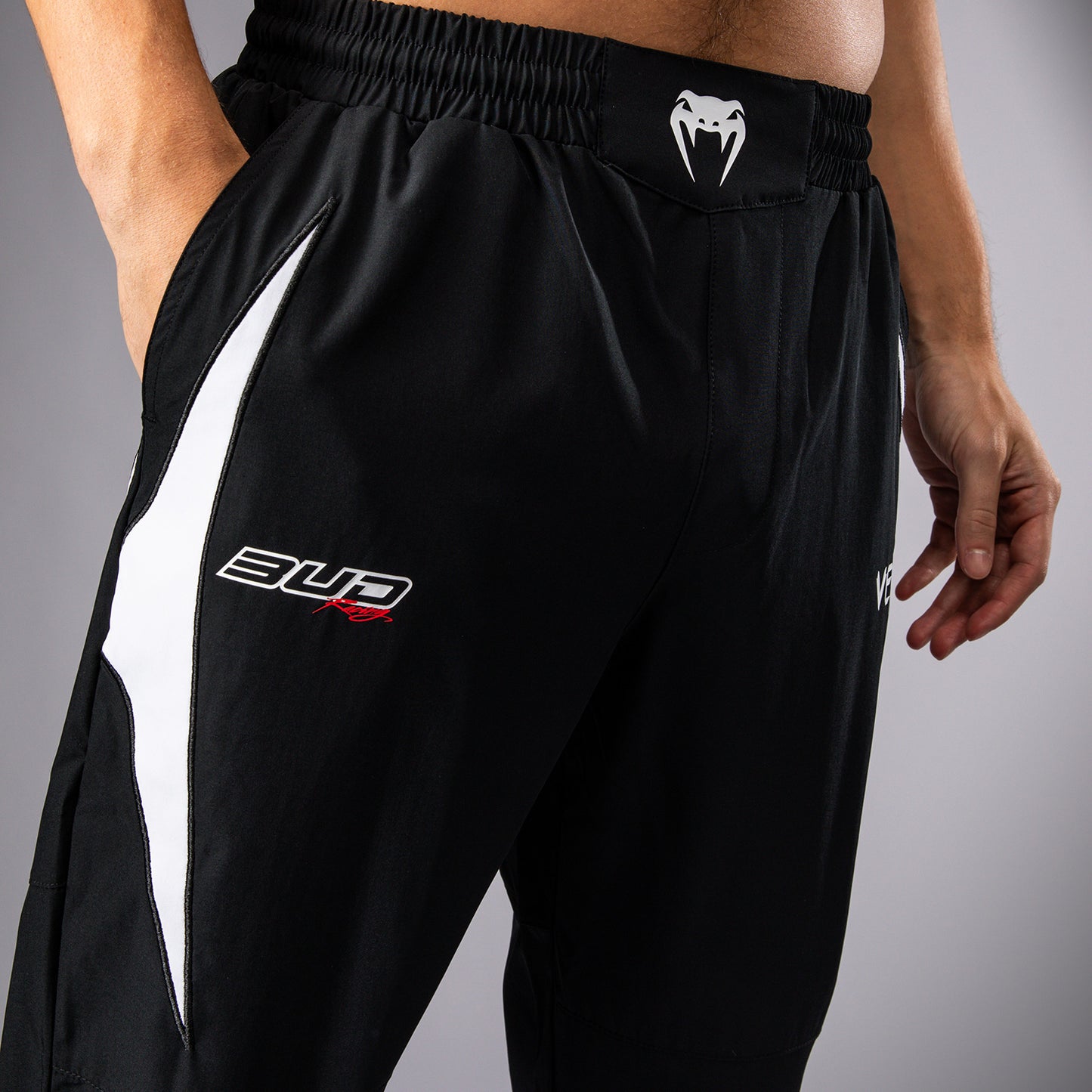 Venum x Bud Racing Herren-Jogger - Schwarz/Weiß/Limettengrün