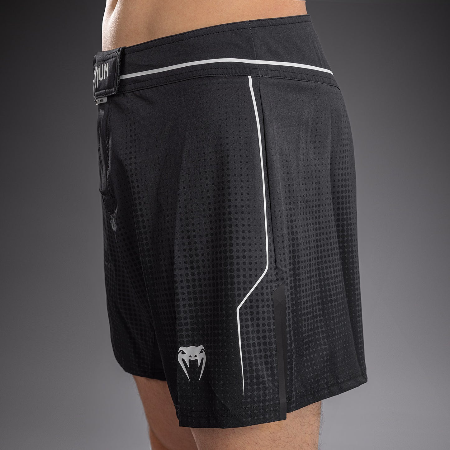 Venum Stealth Fightshorts – Schwarz/Weiß