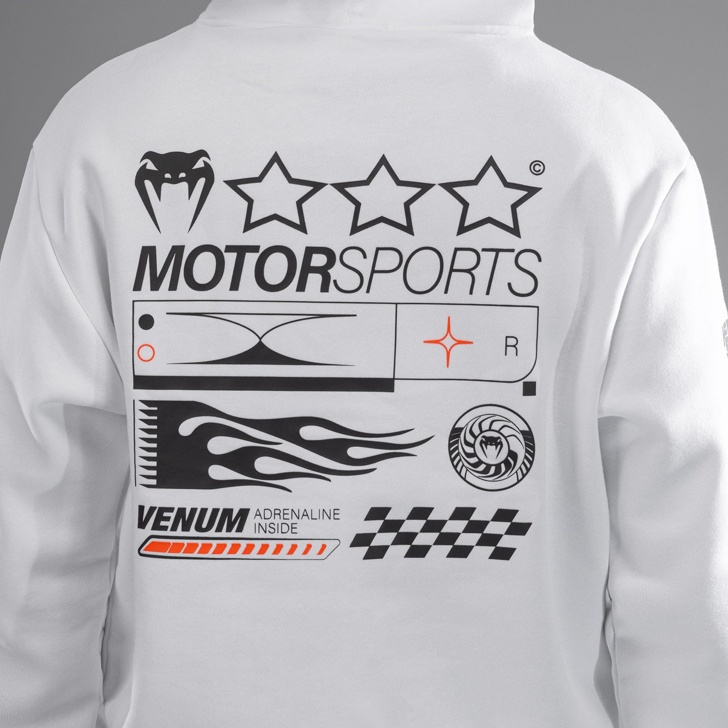 Venum Motorsport Hoodie - Schneeweiß