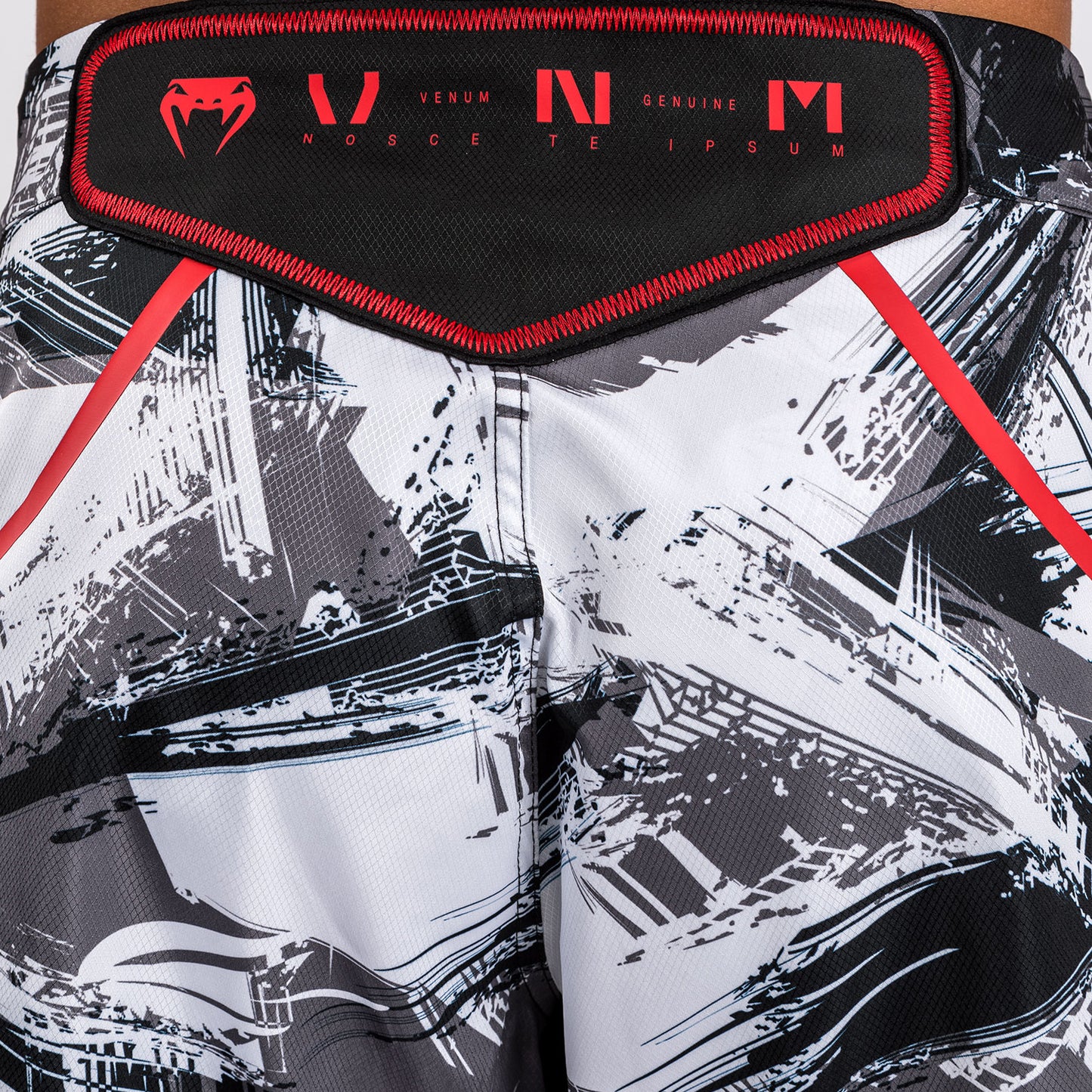 Venum Electron 3.0 Fight Shorts - Grau/Rot