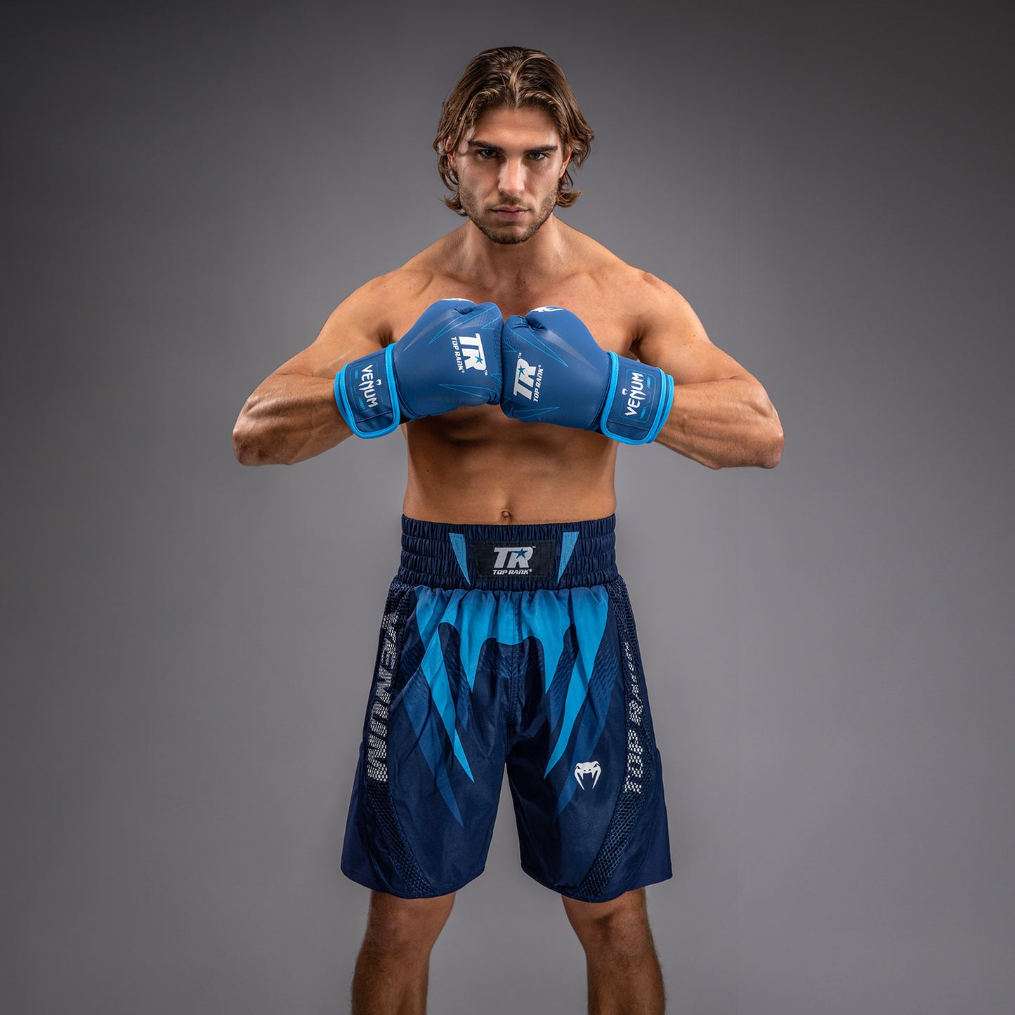 Venum x Top Rank Original Herren Boxershorts - Marineblau
