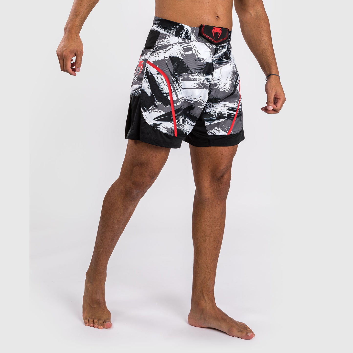Venum Electron 3.0 Fight Shorts - Grau/Rot