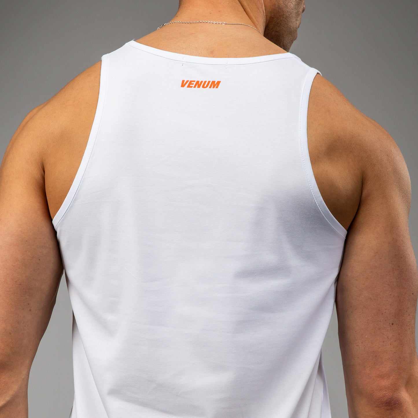 Venum Echo Tank Top - Weiß/Orange Sonnenuntergang