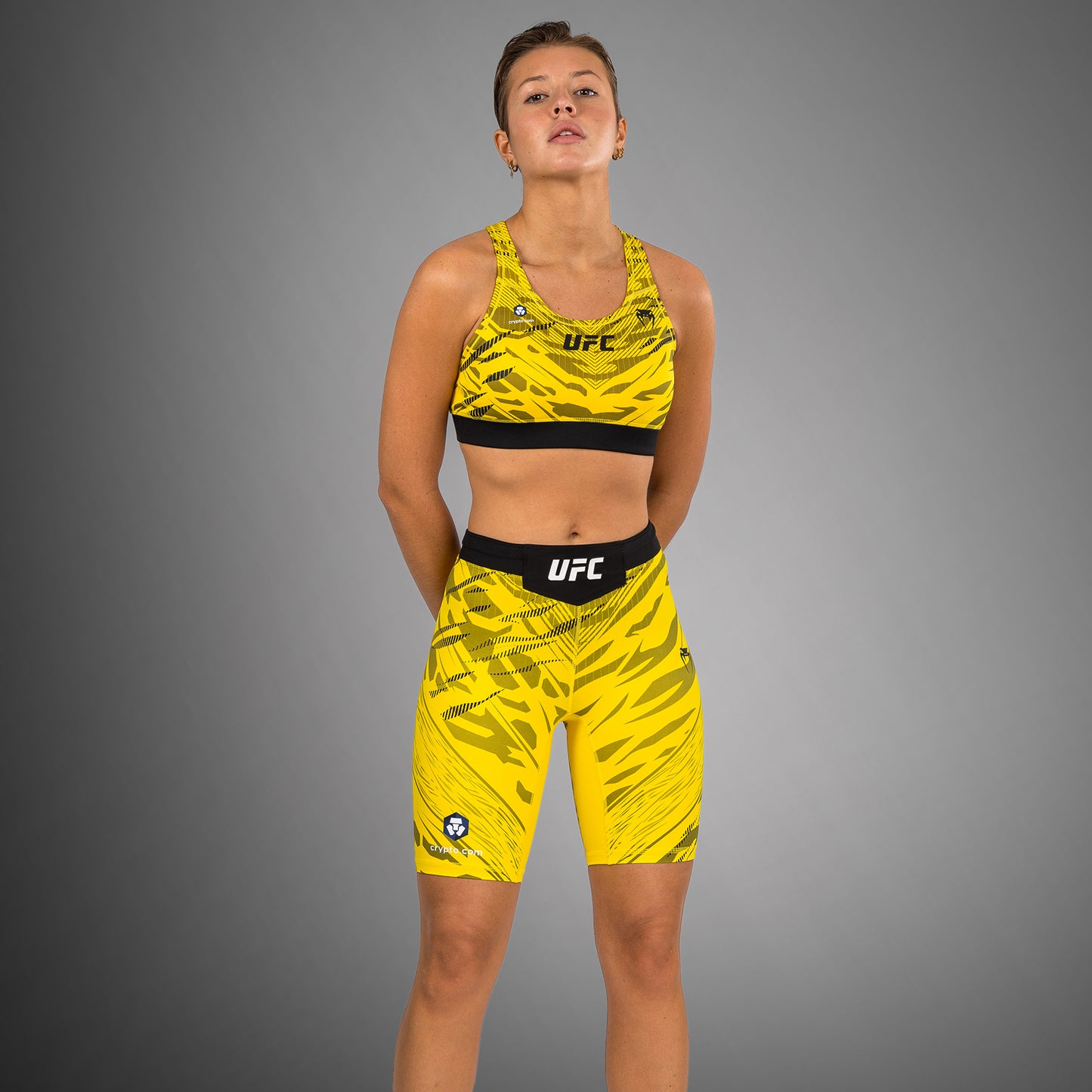 UFC Fusion by Venum Authentic Fight Night Damen Vale Tudo Short - Long Fit - Gelb