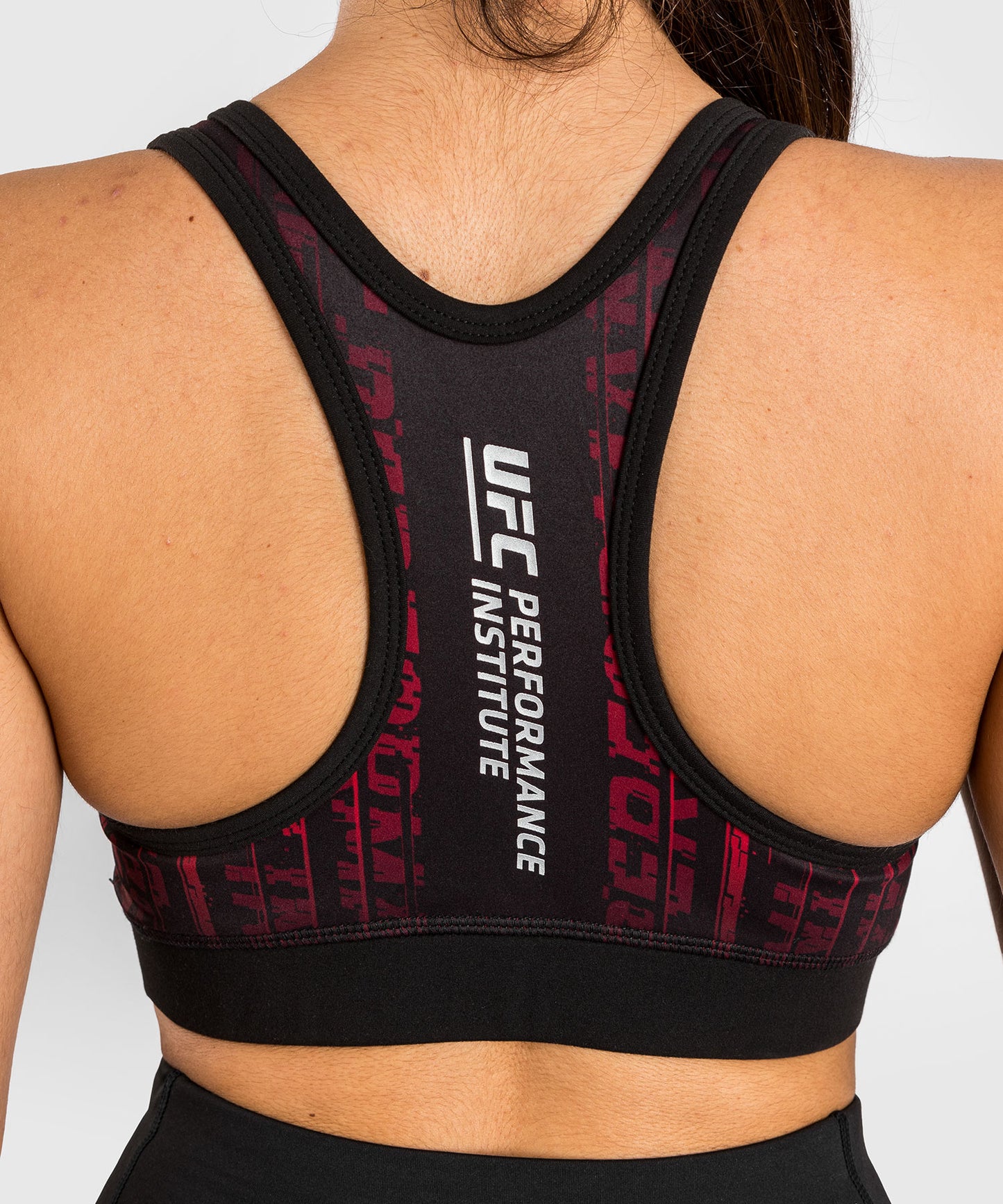 UFC Performance Institute 2.0 Sport-BH für Frauen - Schwarz/Rot