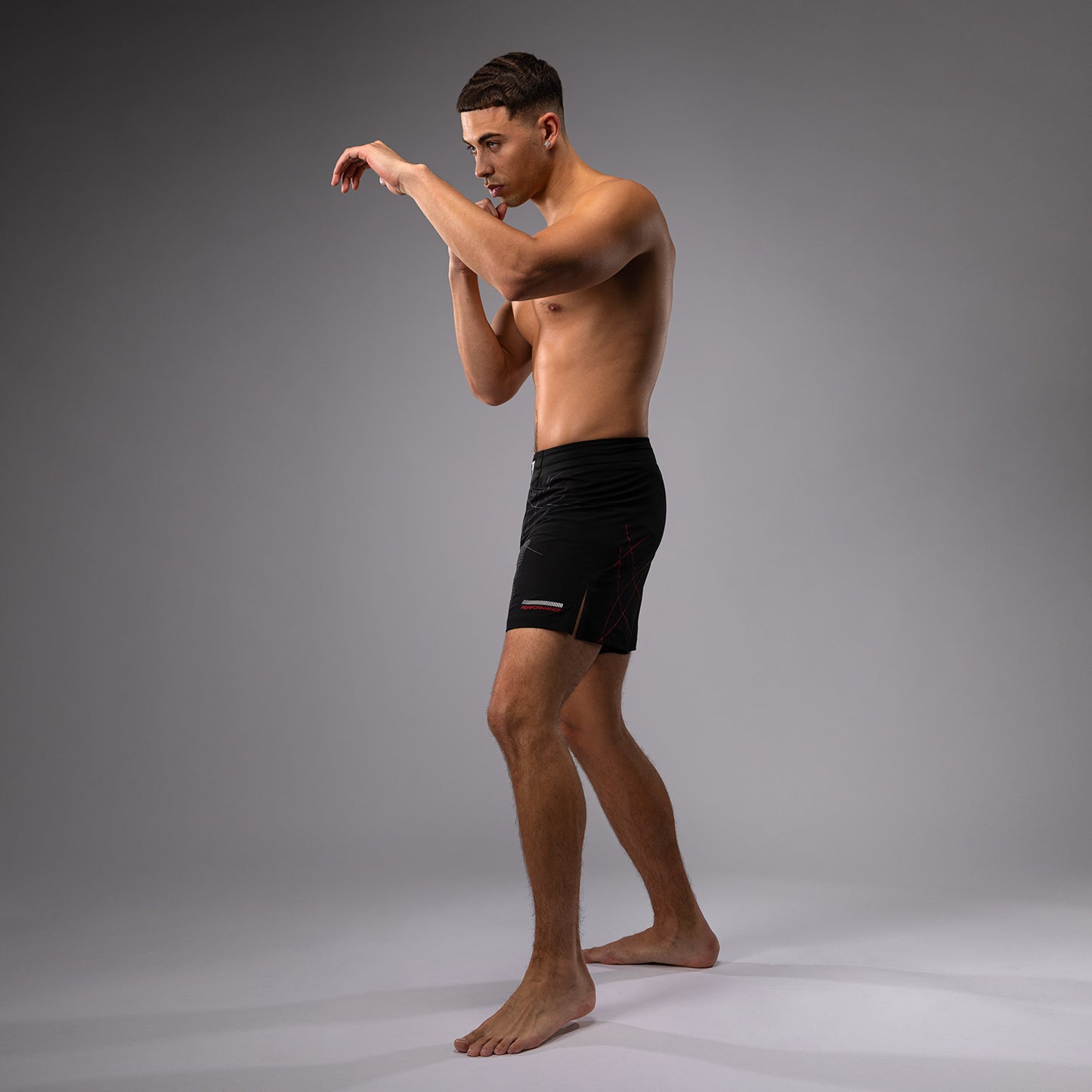 Venum Tactical XT Fightshorts für Männer - Schwarz/Feuerrot