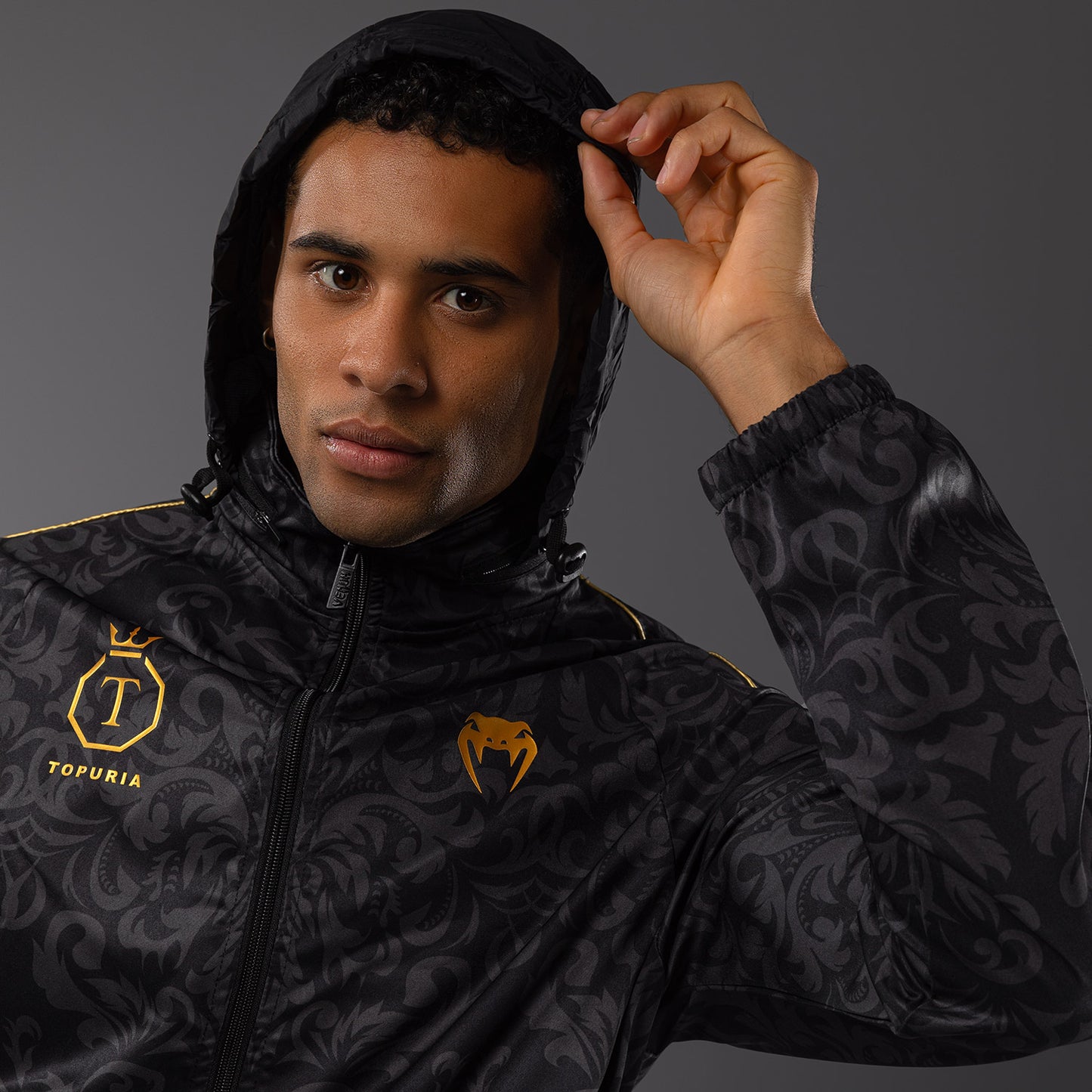 Venum x Topuria Unmatched Edition Track Jacket - Schwarz/Gold