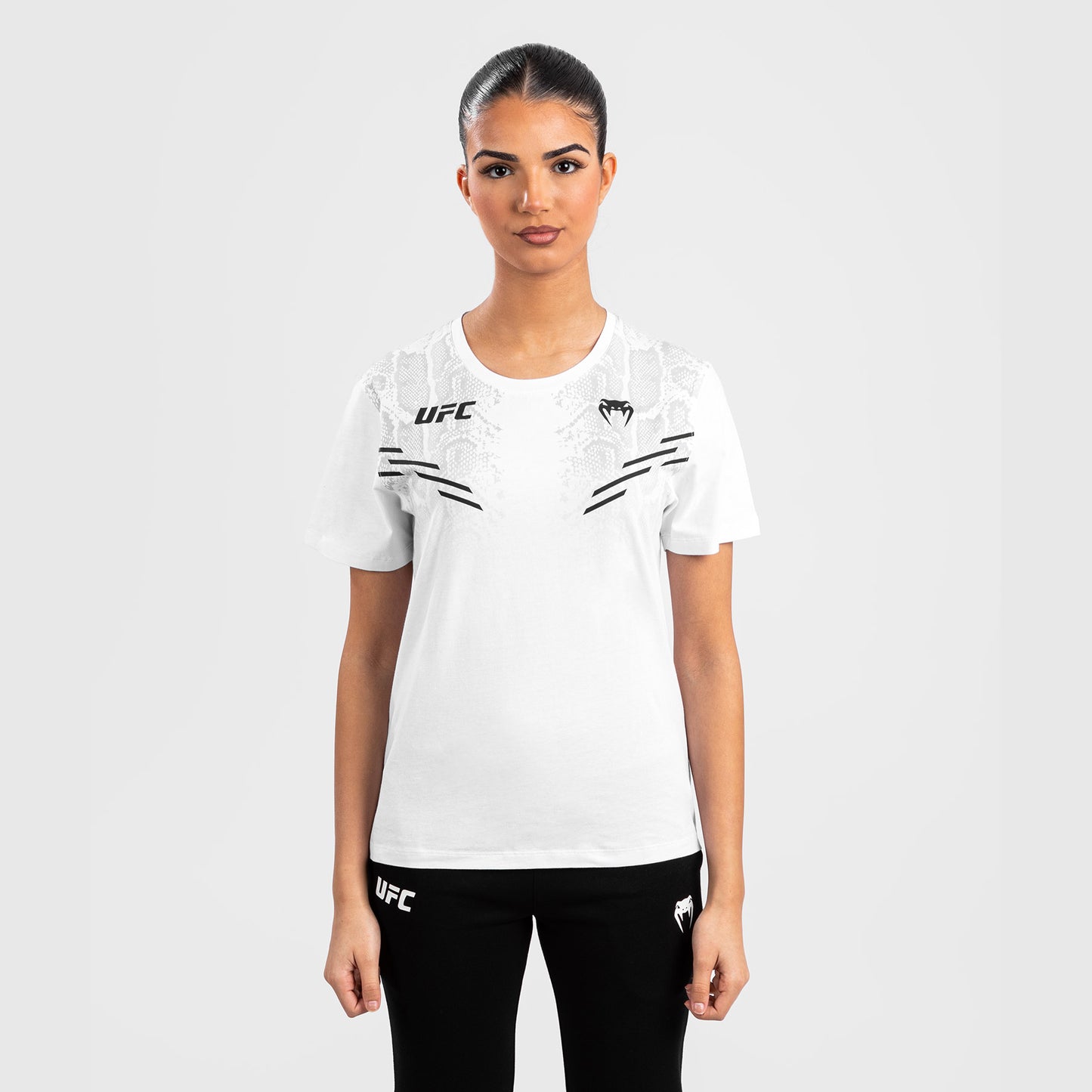 UFC Adrenaline by Venum Replica Kurzarm-T-Shirt für Frauen - Weiß