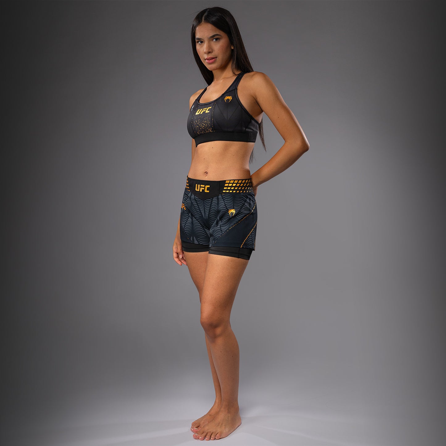 UFC Zenith by Venum Authentic Fight Night Kurze Passform Fight Short Damen Personalisiert - Champion