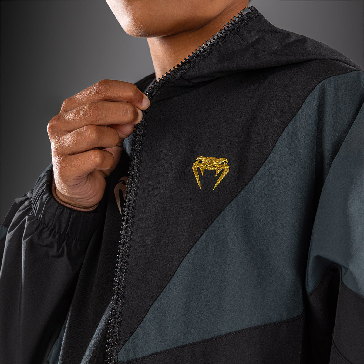 Venum Vectra Kinder-Trainingsjacke - Schwarz/Gold