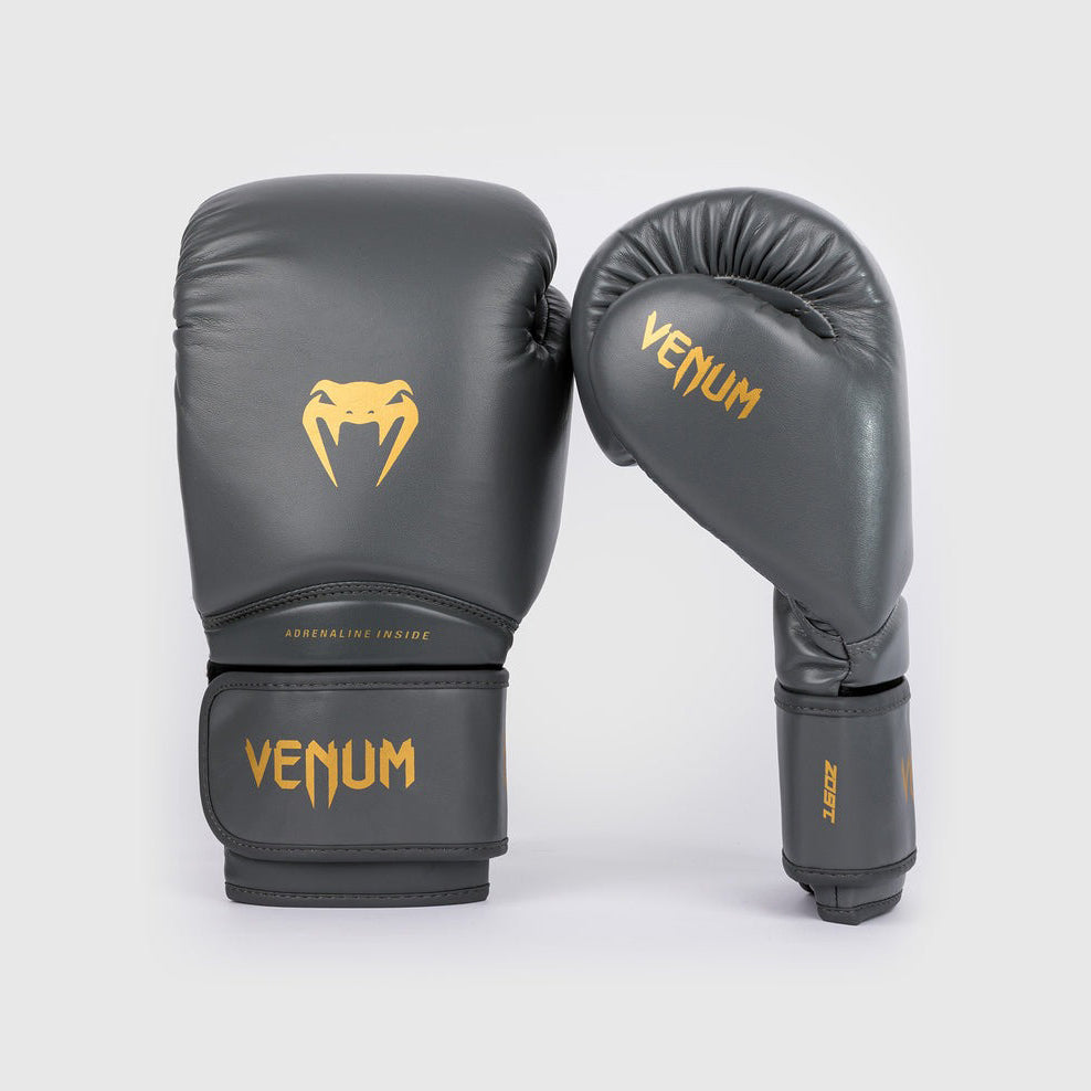 Venum Contender 1.5 Boxing Gloves - Grey/Gold