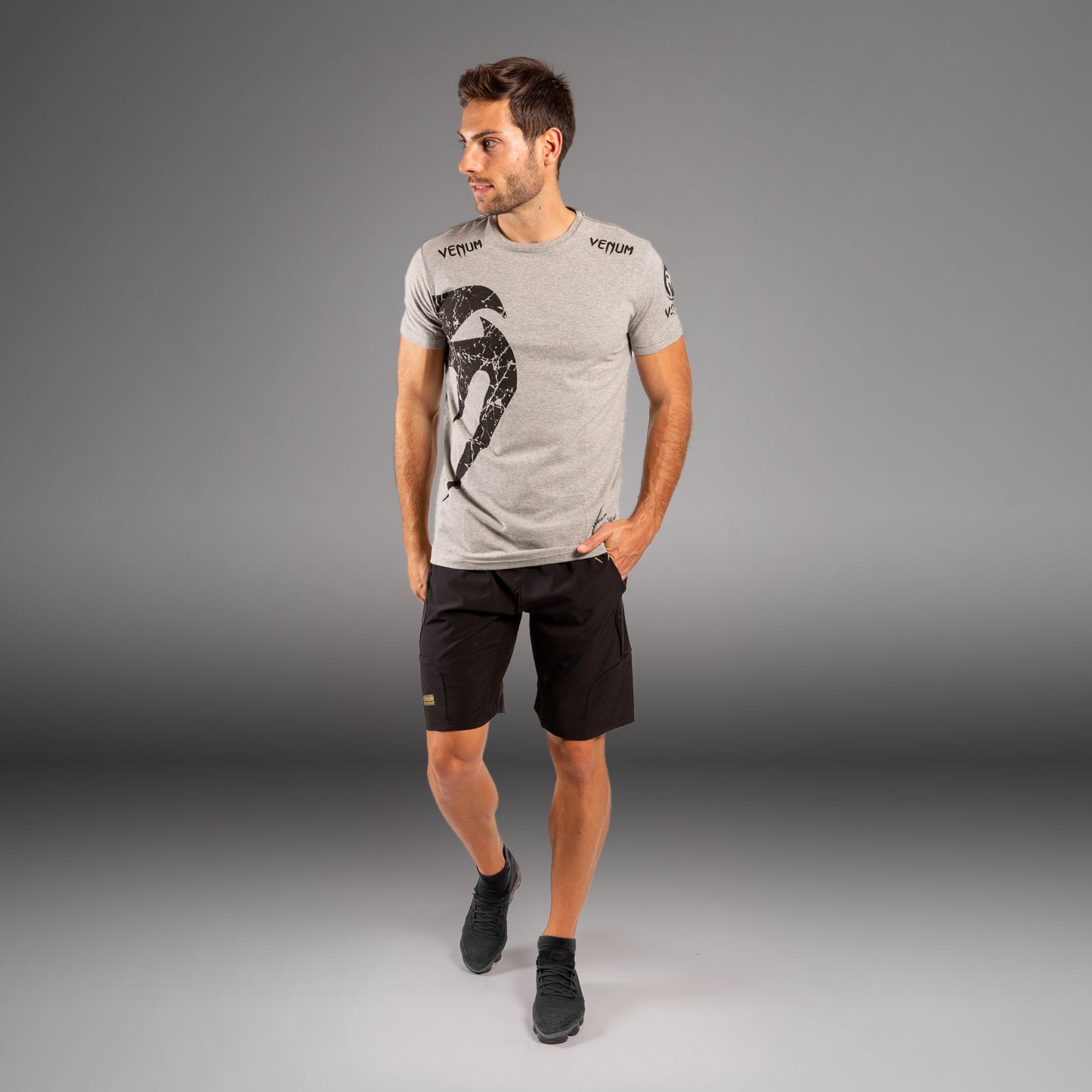 Venum Giant T-Shirt - Grau/Schwarz
