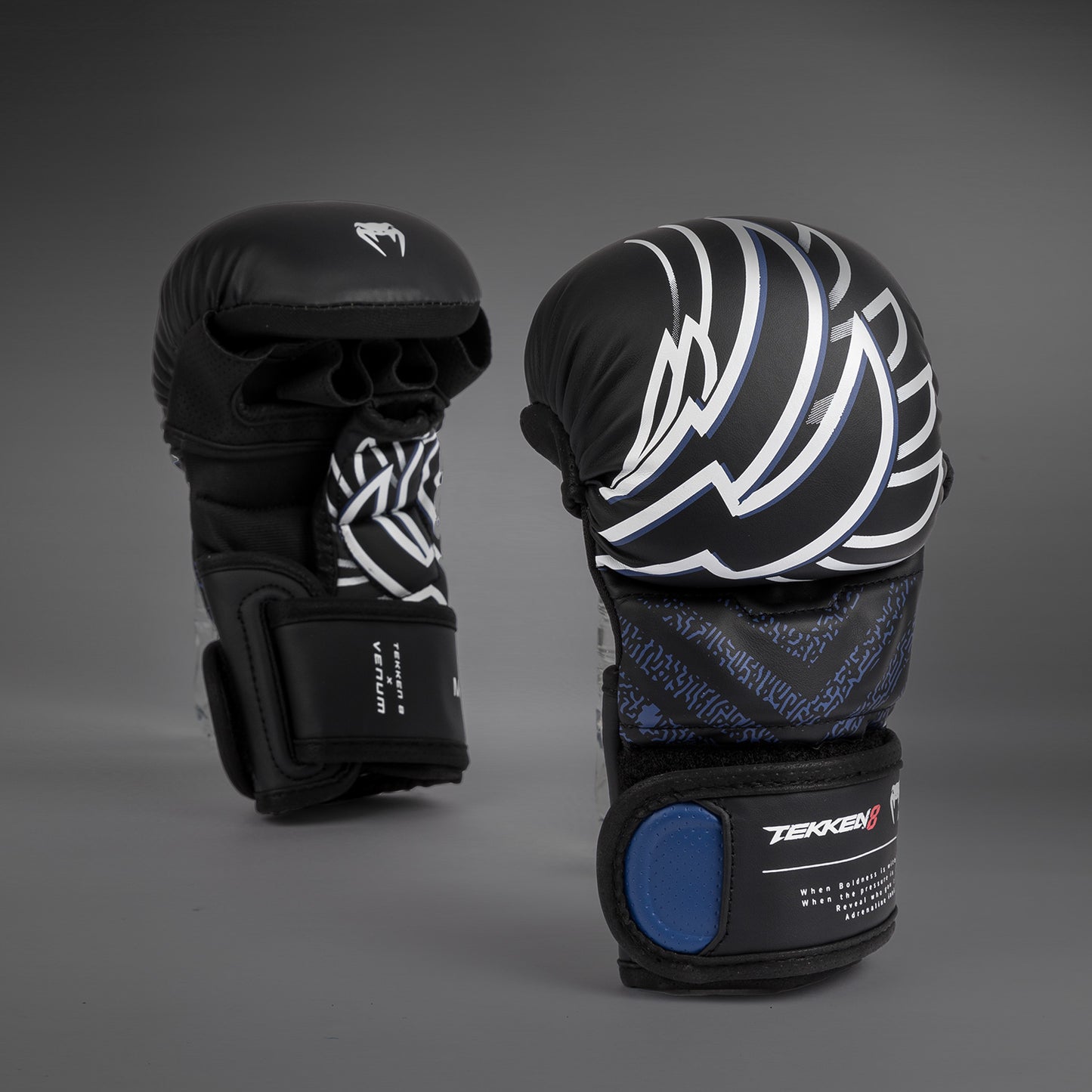 Venum x TEKKEN 8 - Jin Kazama Sparring Handschuhe - Blau/Schwarz/Weiß