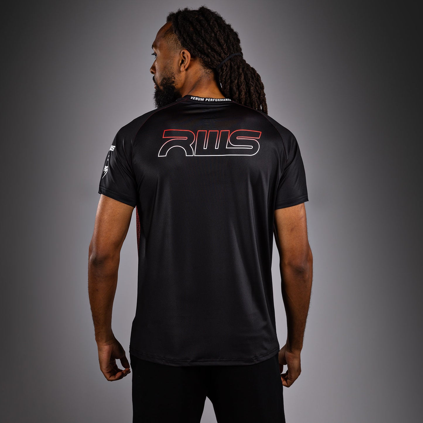 Venum x RWS 2.0 Men’s Dry-Tech T-Shirt – Schwarz/Rot