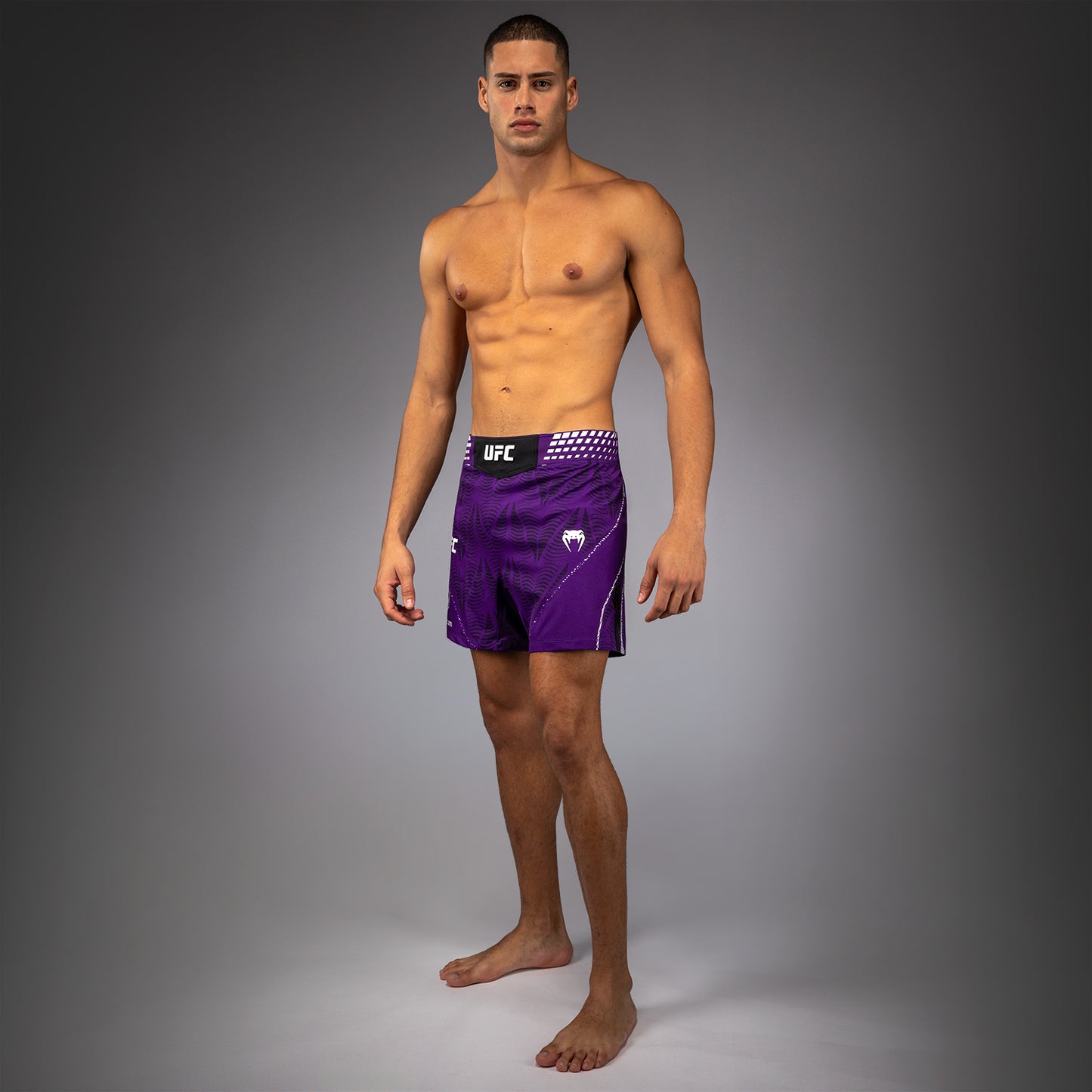 UFC Zenith by Venum Authentic Fight Night Kurze Passform Fight Short Herren Personalisiert - Lila