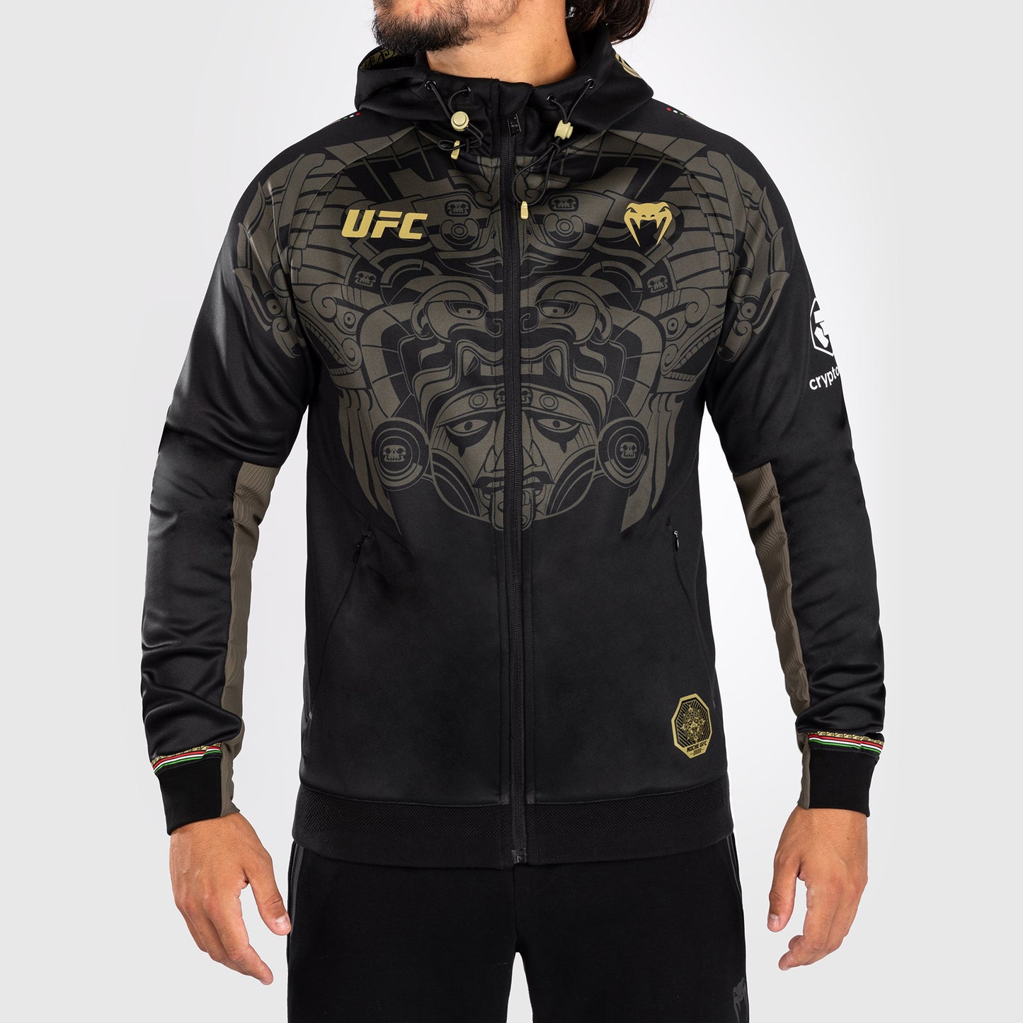 Noche UFC by VenumAuthenticr Fight Night Herren Walkout Hoodie - Schwarz