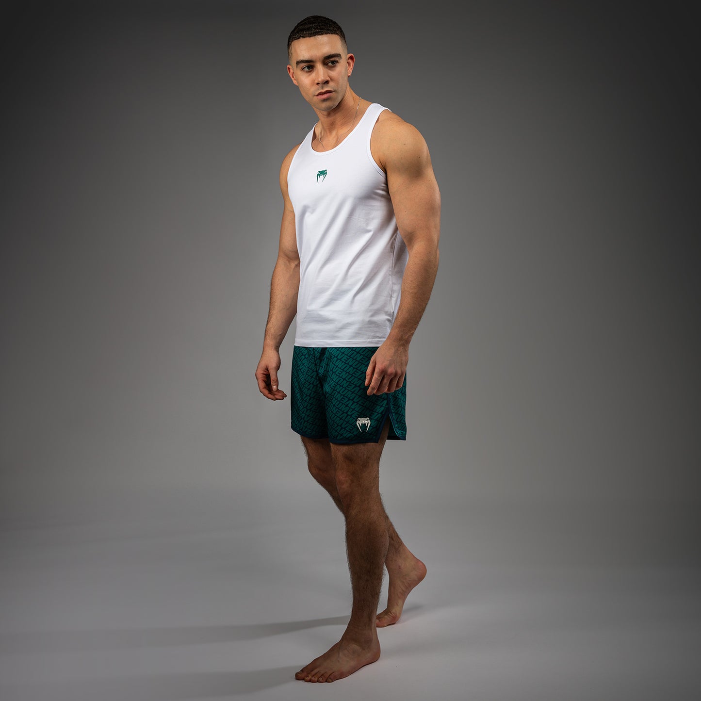 Venum Echo Tank Top - Weiß/Emerald Grün
