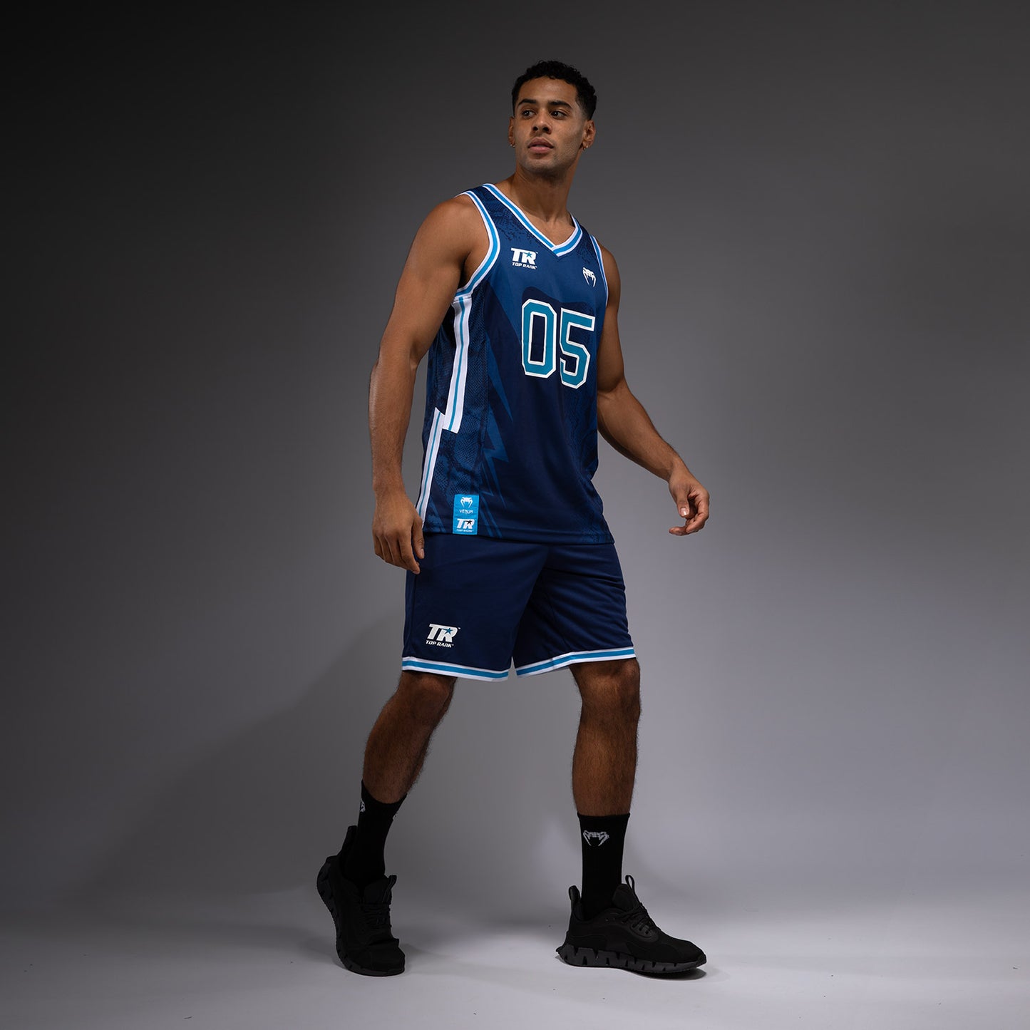 Venum x Top Rank Original Herren Basketballtrikot - Marineblau