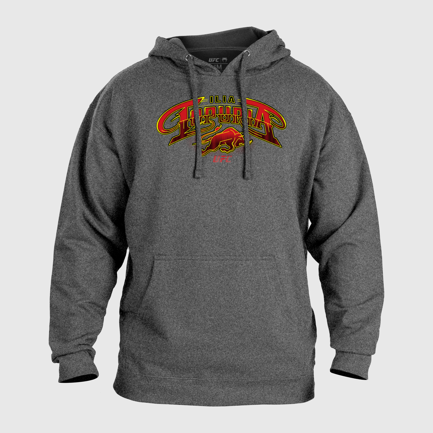 UFC Unrivaled by Venum Ilia Topuria Herren Hoodie - Heather Grey