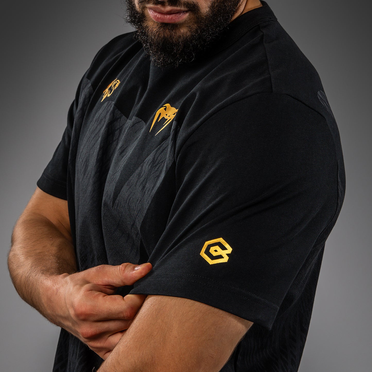 Venum x Chimaev T-Shirt - Schwarz/Grau