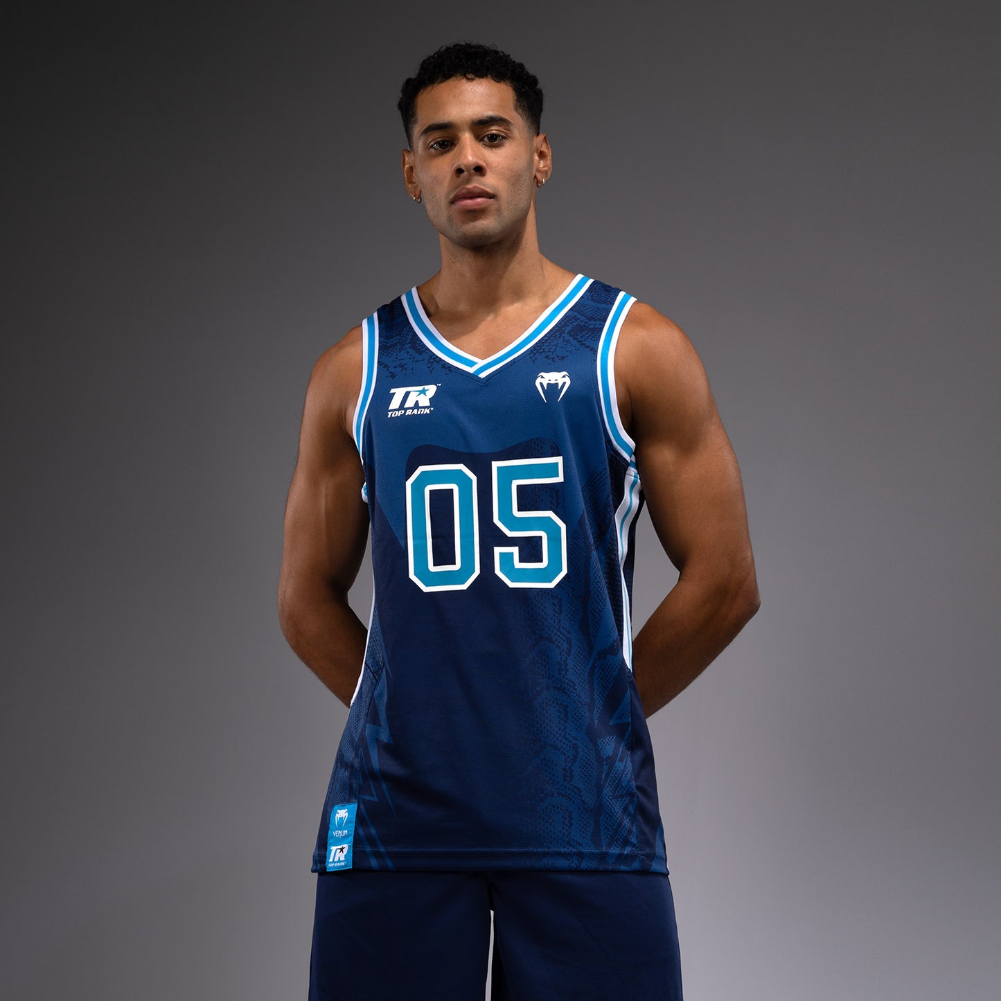 Venum x Top Rank Original Herren Basketballtrikot - Marineblau