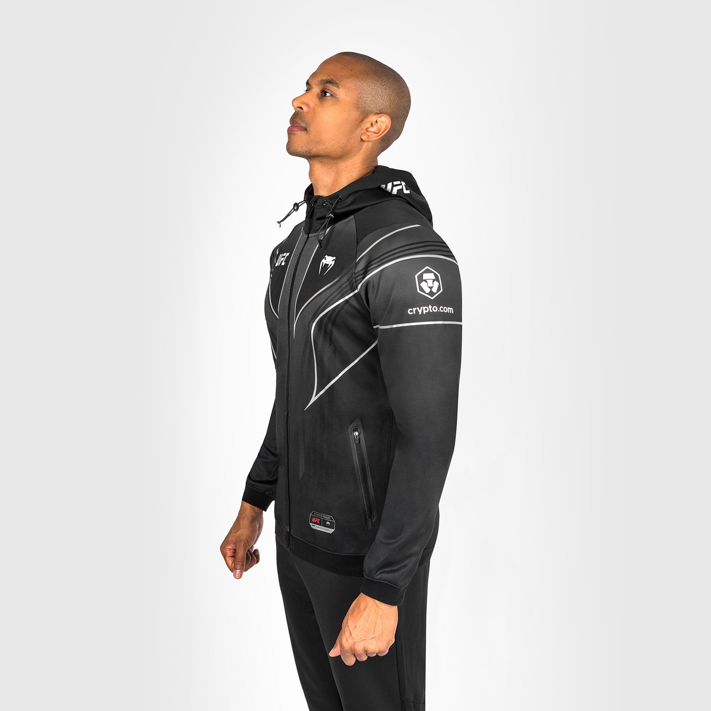 UFC Venum personalisierte authentische Fight Night 2.0 Männer Walkout Hoodie - schwarz