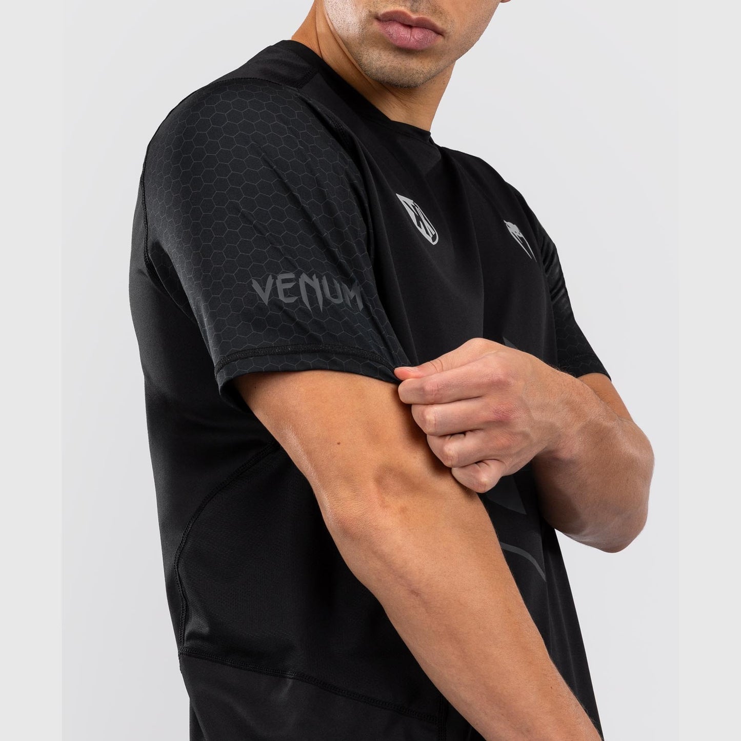 Foot Korner x Venum Hexagon MMA T-Shirt - Schwarz/Silber