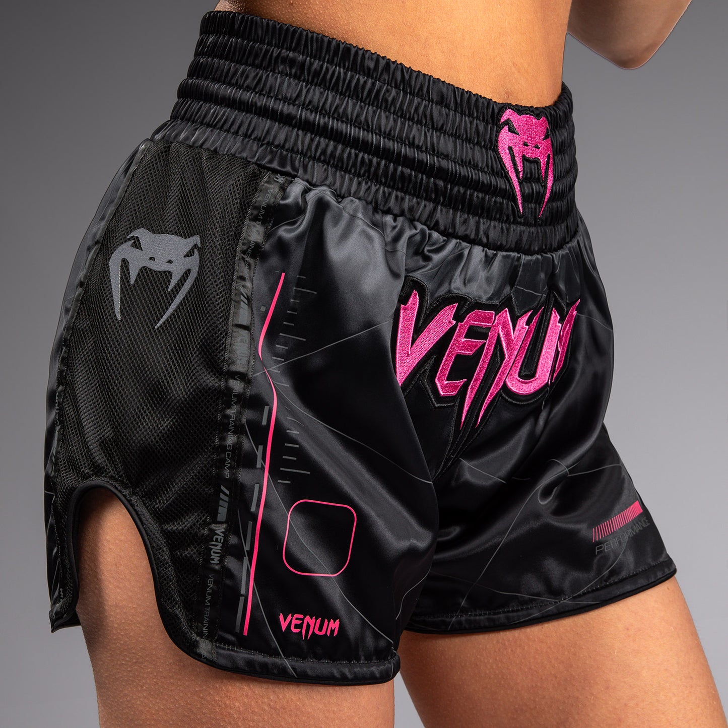 Venum Tactical XT Muay Thai Shorts für Frauen - Schwarz/Sturmgrau