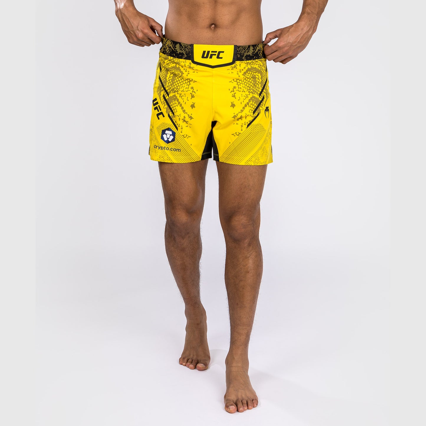 UFC Adrenaline by Venum Personalisierte Authentic Fight Night Herren-Kampfshort - Kurze Passform - Gelb