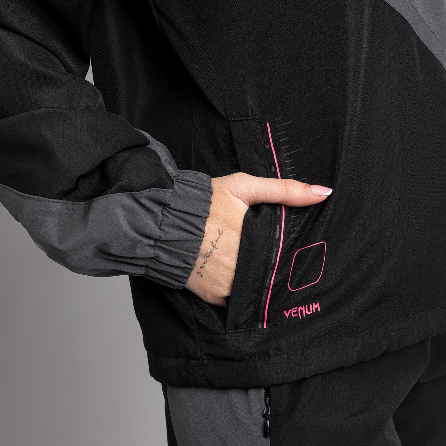 Venum Tactical XT Damen-Trainingsjacke - Schwarz/Sturmgrau
