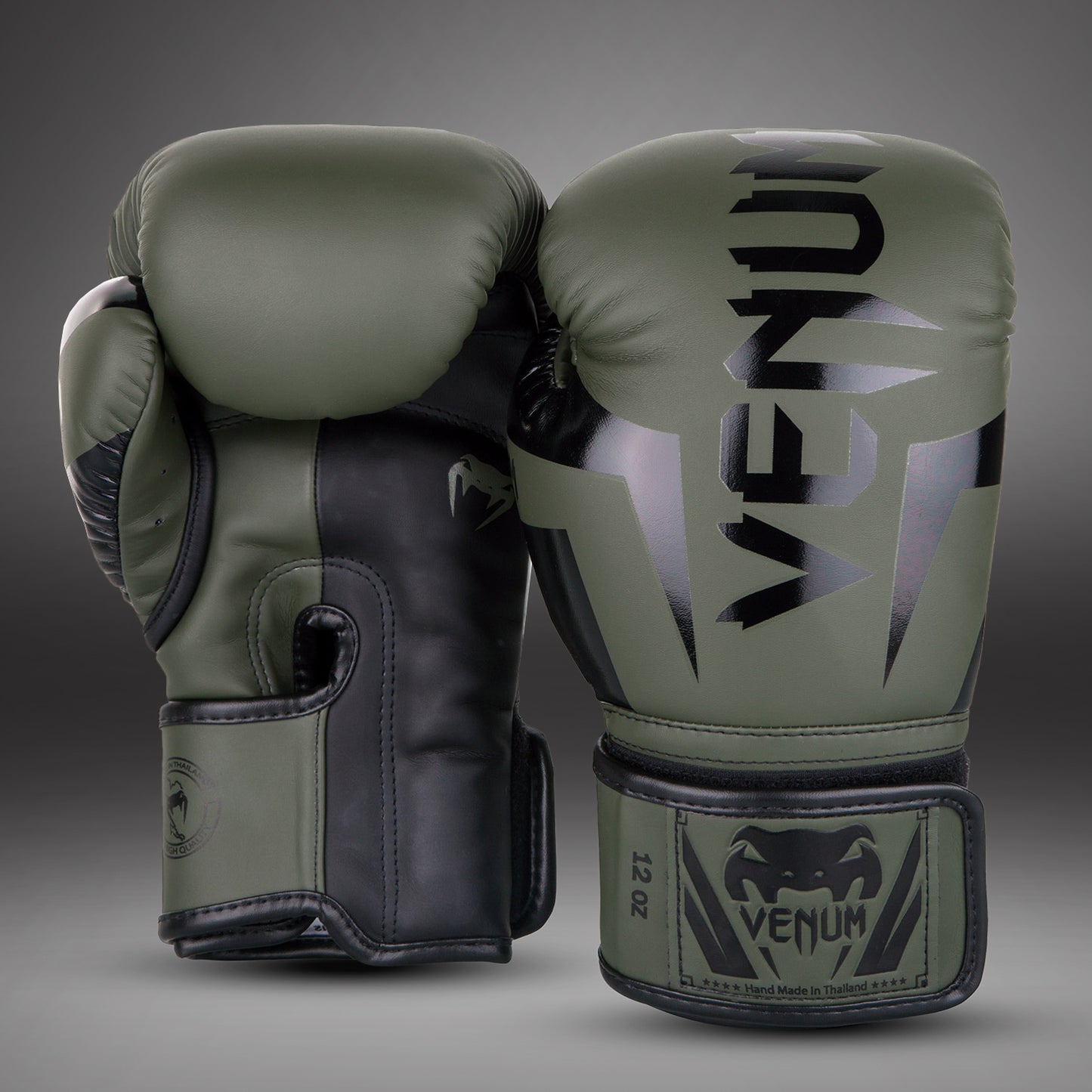 Venum Elite Boxhandschuhe - Khaki/Schwarz