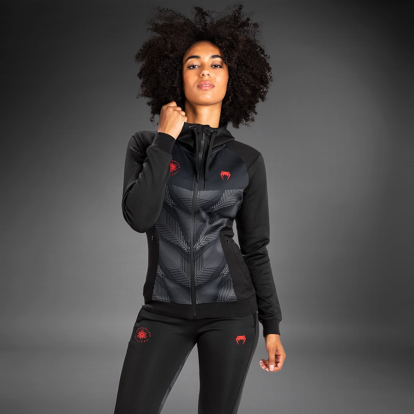 Venum Phantom Kapuzen-Sweatshirt - Für Frauen - Schwarz/Rot