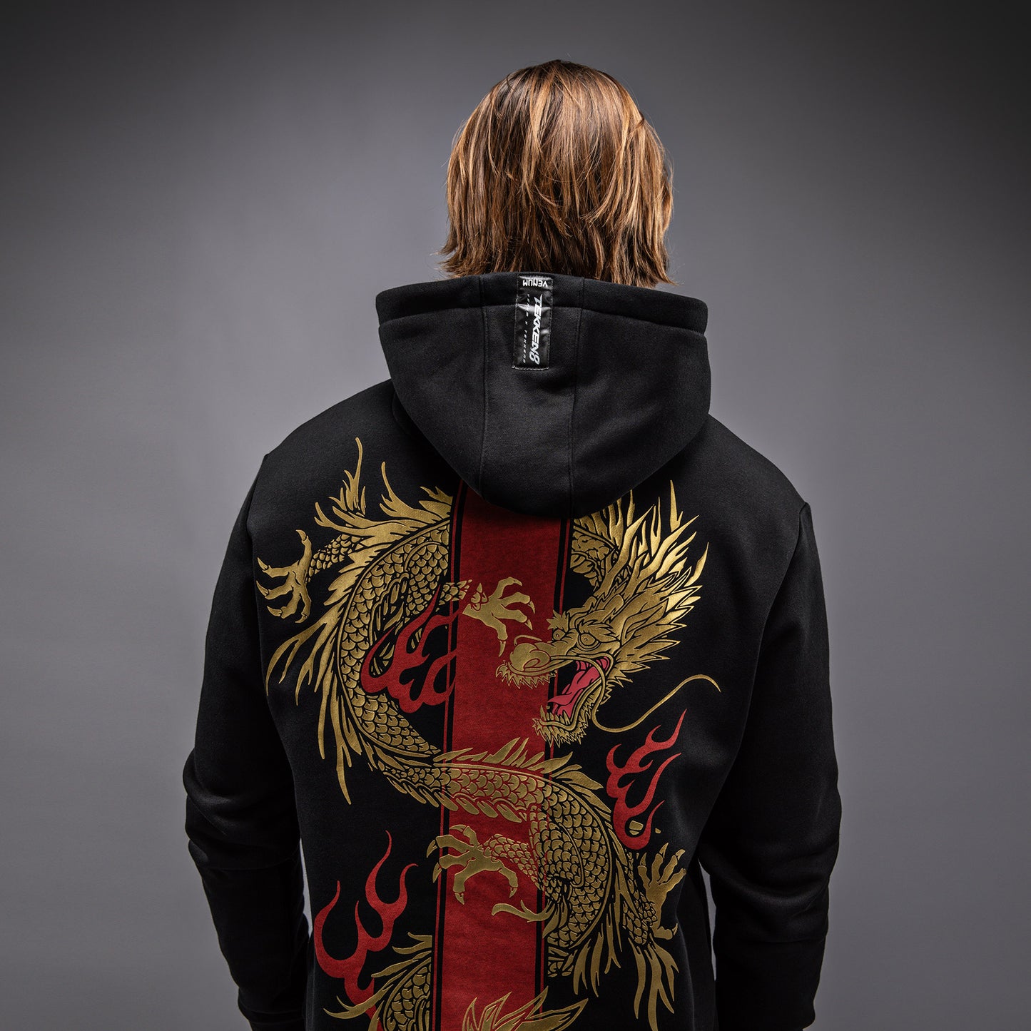 Venum x TEKKEN 8 - Marshall Law Hoodie - Schwarz/Rot/Gold