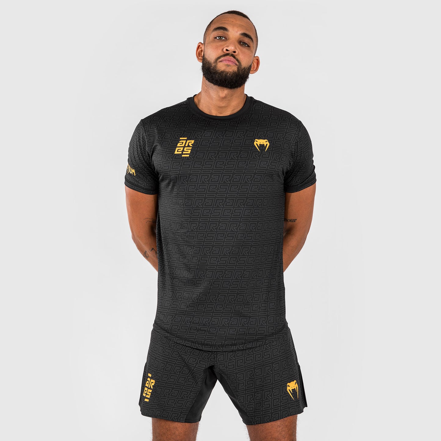 Venum x Ares Herren Dry-Tech T-shirt - Schwarz/Gold