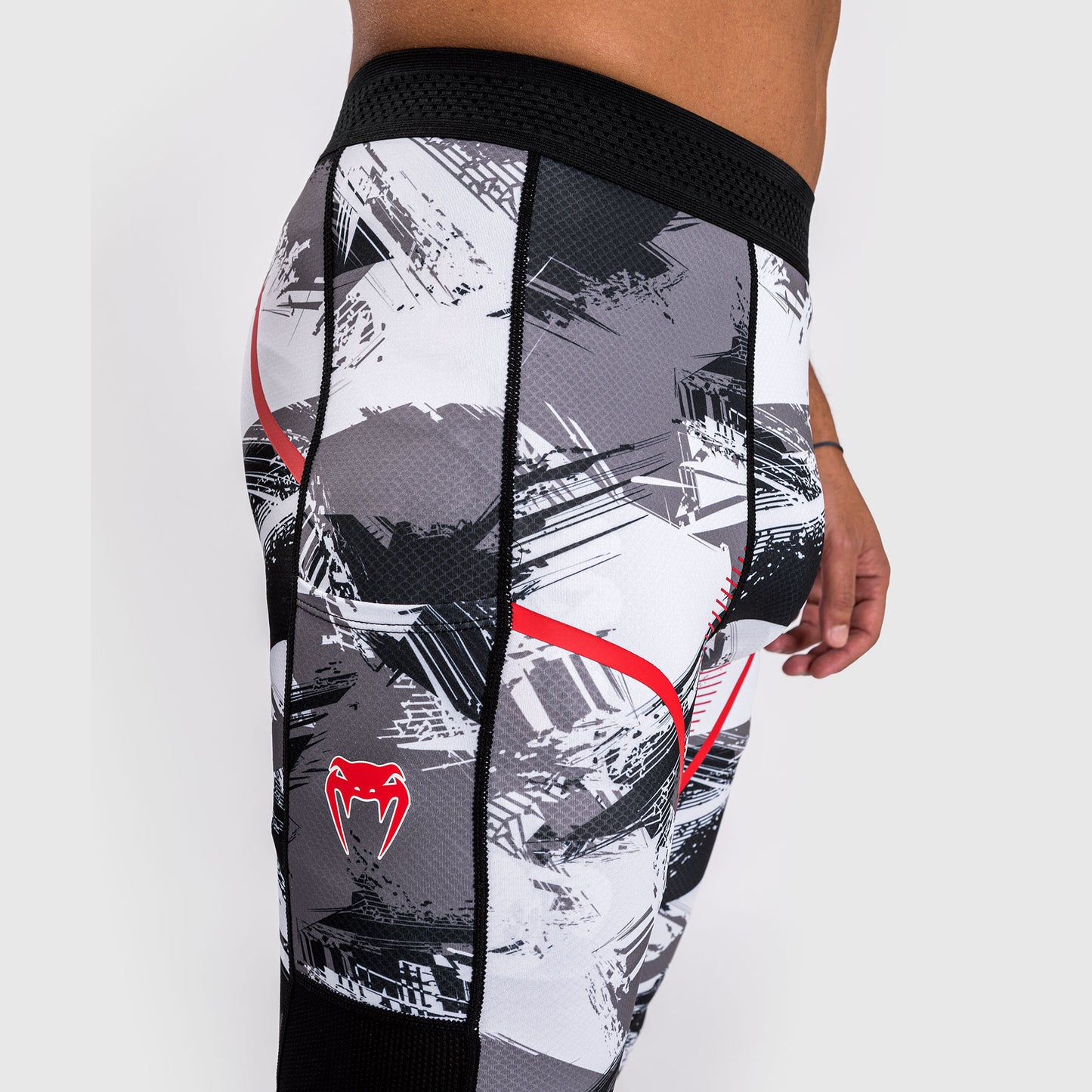 Venum Electron 3.0 Kompressionshosen - Grau/Rot