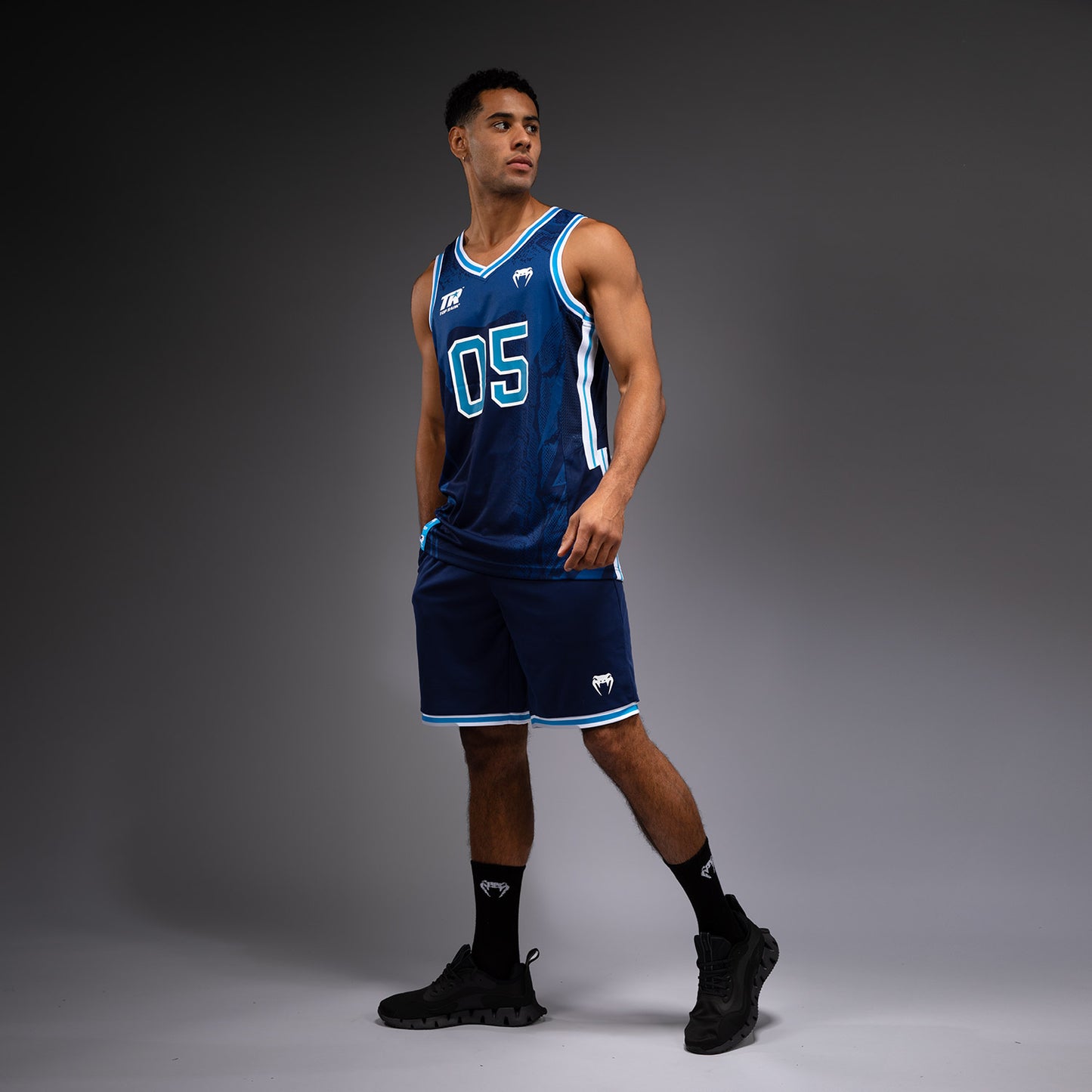 Venum x Top Rank Original Herren Basketballtrikot - Marineblau