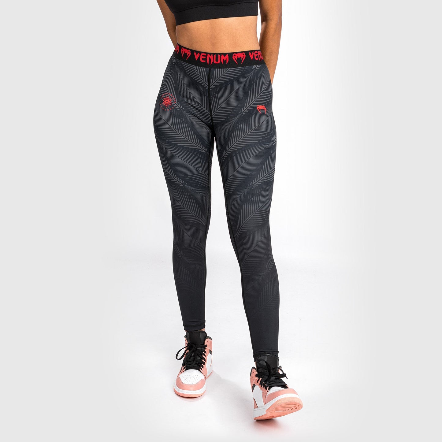 Venum Phantom Leggings - Swart/rooi