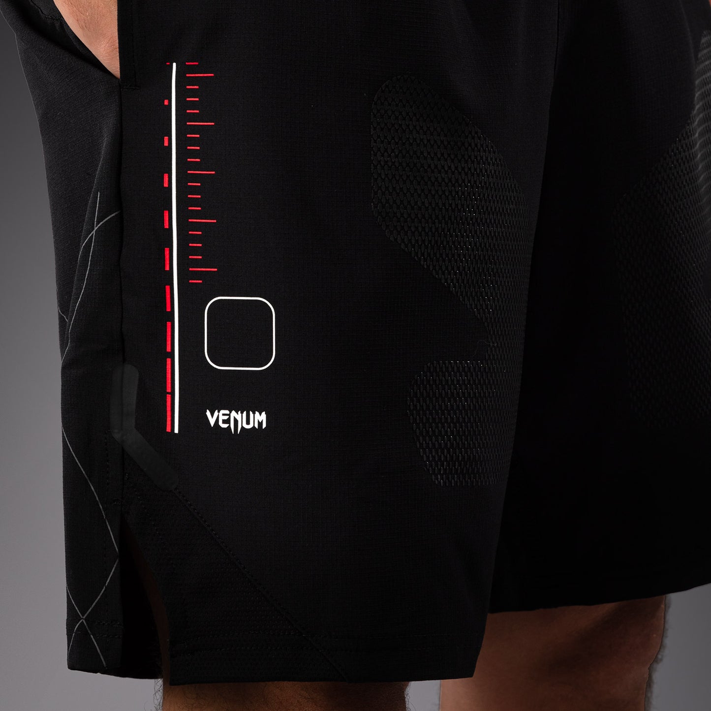 Venum Tactical XT Herren-Trainingsshorts - Schwarz/Feuerrot