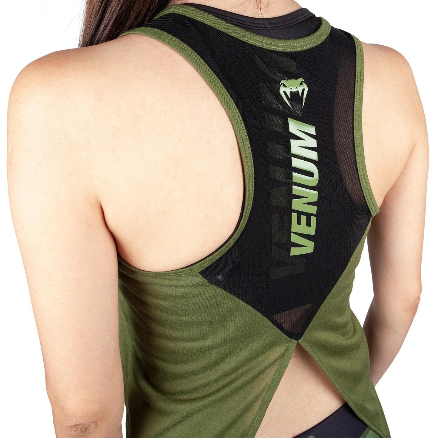 Ärmelloses Shirt Damen Venum Power 2.0 - Khaki/Schwarz