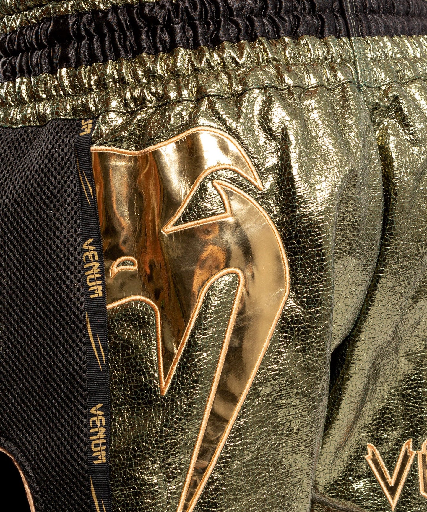 Muay Thai Shorts Venum Giant Foil - Khaki/Gold