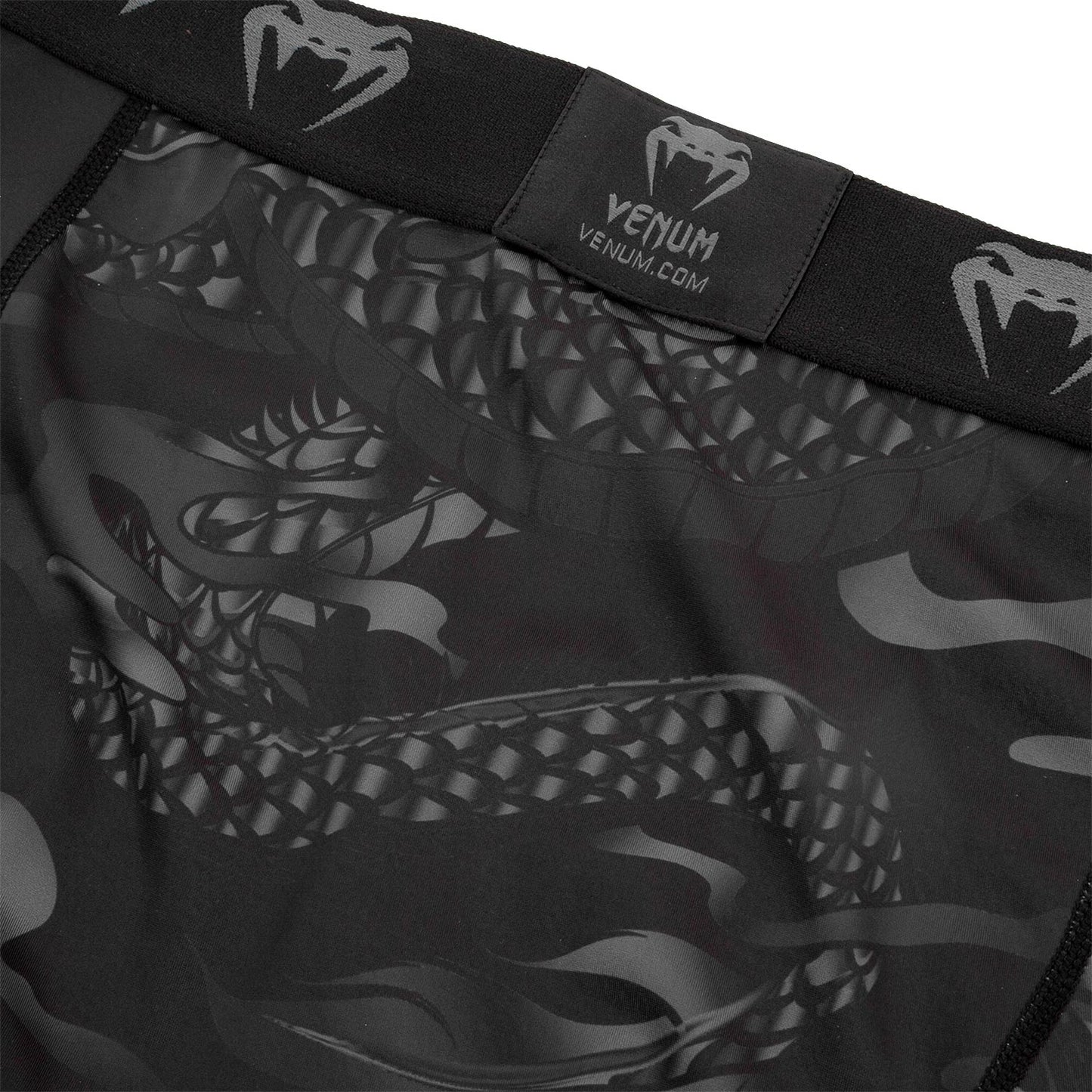 Venum Dragon's Flight Kompressionshose - Schwarz/Schwarz