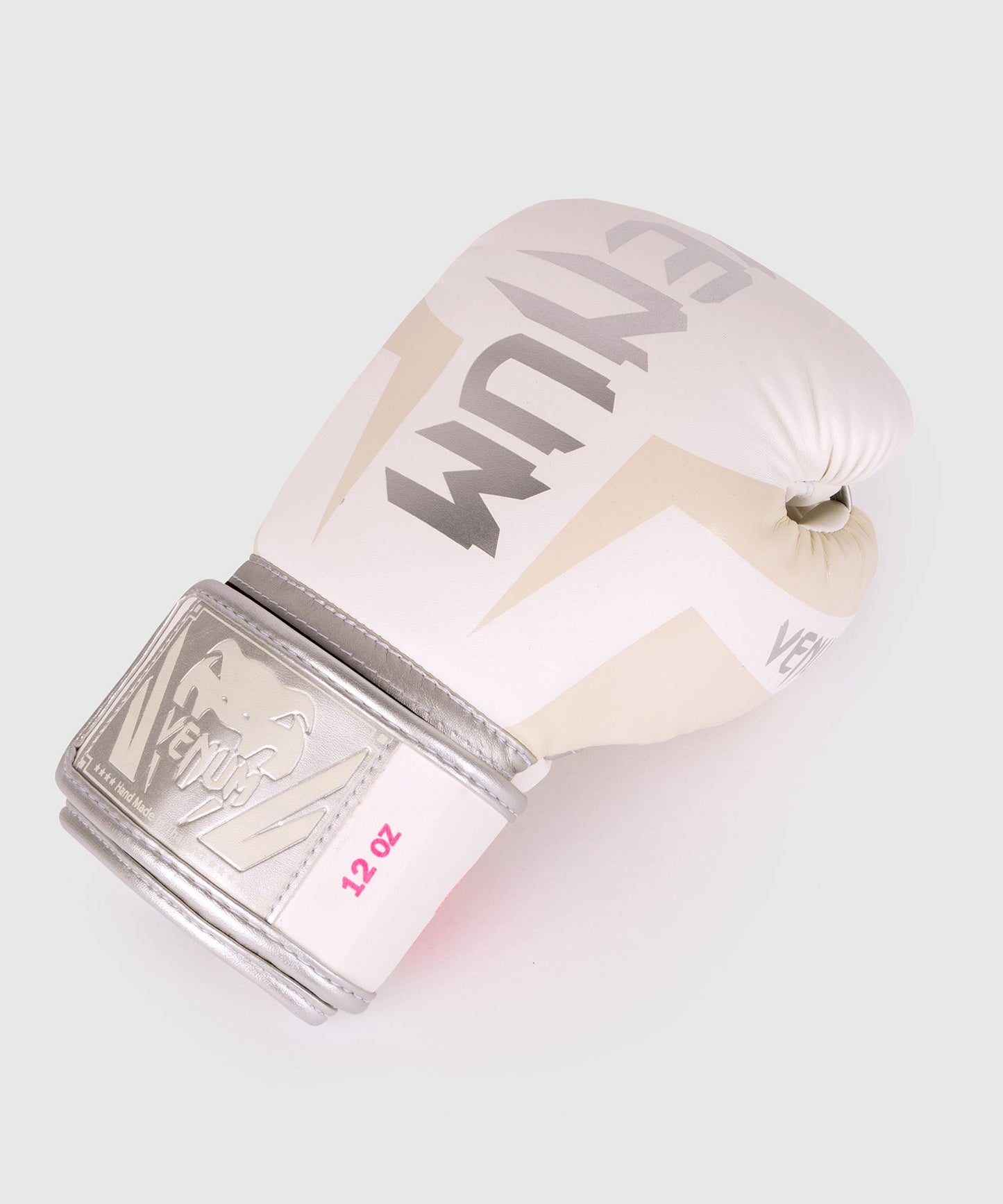 Venum Elite Boxhandschuhe - Weiß/Silber-Rosa
