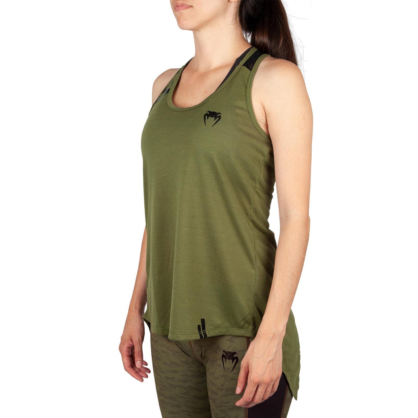 Ärmelloses Shirt Damen Venum Power 2.0 - Khaki/Schwarz