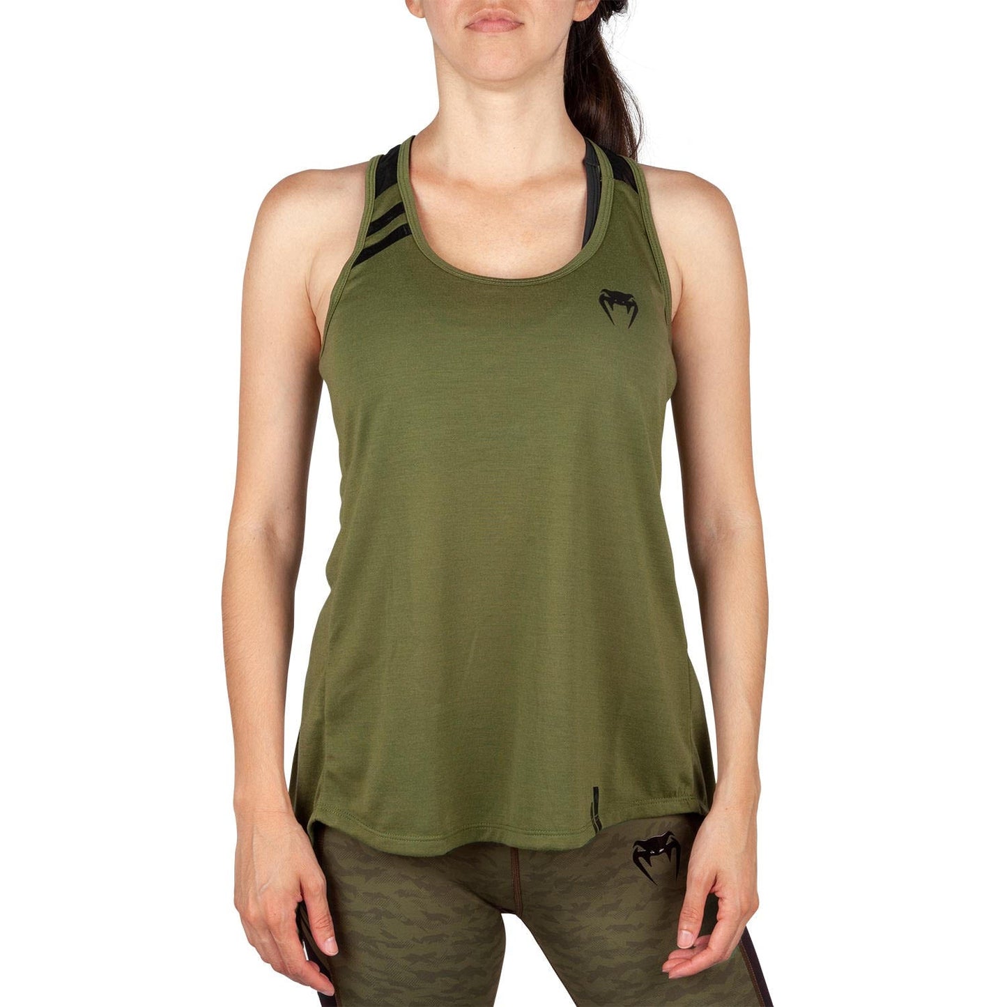 Ärmelloses Shirt Damen Venum Power 2.0 - Khaki/Schwarz
