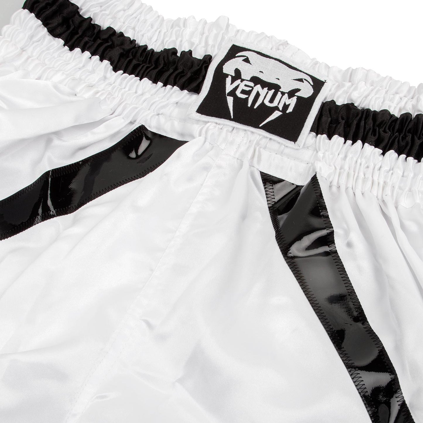 Venum Elite Boxing Shorts - Weiß/Schwarz